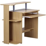 MID.YOU računalniška miza leseni material barve bukve | Shoptok.si