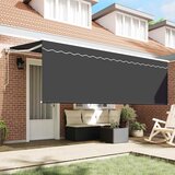  Skrovita tenda Antracit 350 x 200 cm Poliester i aluminij | Eponuda.ba