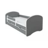 Made in Poland Dečiji krevet sa fiokom i dušekom 180x80cm Happy III - Sivi | ePonuda.com