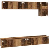  Set TV komoda Zidne 5 pcs Staro drvo Konstruirano drvo | shoptok.hr