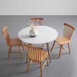 Bessagi Home Jedilna Miza John, Bela, Ø 110 Cm | Shoptok.si