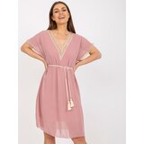 Italy Moda Dress-DHJ-SK-1508.12-light pink | Shoptok.si