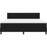 vidaXL Postelja z vzmetnico z vzmetnico Črna 180 x 200 cm blago, (5000128493) | Shoptok.si