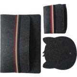 INF torba za tablico office felt torba za računalnik 3-delni set darkgrey, (21537190) Cene
