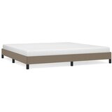 The Living Store Posteljni okvir brez vzmetnice taupe 200x200 cm blago - Posteljni Okvir, (21523670) | Shoptok.si
