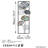 WALLXPERT dekorativni metalni zidni pribor multicolor liske fig 2 | ePonuda.com