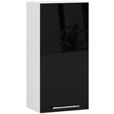 AKORD VISIČNI KUHINJSKI KABINET OLIVIA W 40cm BELO-ČRN SIJAJ H720, (21713618) Cene