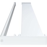 Pregrada za tuš s policom krom 80x195 cm staklo ESG i aluminij | shoptok.hr
