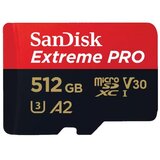 San Disk Extreme PRO microSDXC 512GB Class 10 UHS-I U3 V30 A2 4K UHD SDSQXCD-512G-GN6MA spominska kartica | Shoptok.si