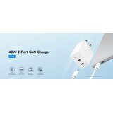 Cudy CH40_EU Brzi punjac za telefone,laptopove I tablete PD+PPS+QC, 2× USB-C , 40W | Eponuda.com
