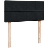 vidaXL Otomanski posteljni okvir z vzmetnico črn 80x200 cm žamet | Shoptok.si