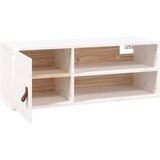  Stenska omarica bela 80x30x30 cm trdna borovina, (20740581) | Shoptok.si