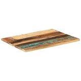  Pravokutna stolna ploča 60 x 80 cm 25 - 27 mm obnovljeno drvo | shoptok.hr
