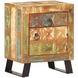  Noćni ormarić 40 x 30 x 50 cm od masivnog obnovljenog drva | shoptok.hr