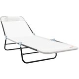  Sklopiva ležaljka za sunčanje Krema 182 x 55 x 85,5 cm | shoptok.hr
