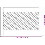  Vrata za ormarić rešetkasti dizajn 2 kom 59,5x39,5 cm borovina | shoptok.hr