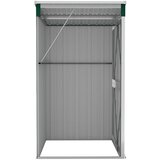  Zidno vrtno spremište zeleno 118 x 100 x 178 cm pocinčani čelik | shoptok.hr
