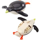 Lean Toys Plavajoči pingvin navijalna igrača za kopel, siva, 14,5 cm | Shoptok.si