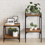Police za knjige 4 pcs Smeđa 40 x 40 x 1,5 cm Konstruirano drvo | shoptok.hr