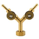 FOKER Ventil za plinsku bocu 2 izlaza sa ventilom W21,8x1/14"LH Fi10 08415 | Eponuda.ba