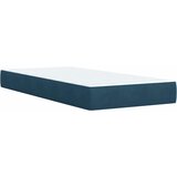 Box spring krevet s madracem plavi 90x190 cm baršunasti | shoptok.hr