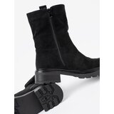 Shelvt Black boots with a thick sole and an ankle upper | Shoptok.si
