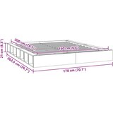  Okvir za krevet bijeli 160x200 cm od masivne borovine | Eponuda.ba