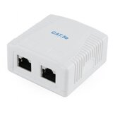 Gembird NCAC-2F5E-01 CAT5E FTP kutija za povr&#353,insku monta&#382,u sa 2 porta za RJ45 Cene