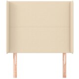  Uzglavlje s ušima krem 93x16x118/128 cm od tkanine | shoptok.hr