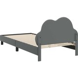 Otroški posteljni okvir z vznožjem Svetlo siva 90 x 200 cm PU, (5000104592) | Shoptok.si