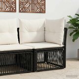  Kutna sofa Crna poliratan - Crna Kutna sofa Cijene