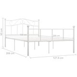  Okvir za krevet bijeli metalni 120 x 200 cm | shoptok.hr