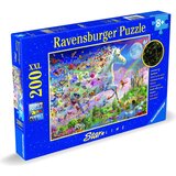 Ravensburger sestavljanka 200 delna in SVETLEČA V TEMI - samorog metulj Cene