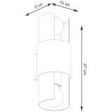  Stenska svetilka FLASH 2 bela, (21626735) | Shoptok.si