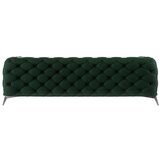 Ropez Temno zelena žametna sedežna garnitura 243 cm Chelsea – | Shoptok.si