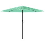  Vrtni suncobran s drvenim stupom zeleni 388x388x248 cm | Eponuda.ba
