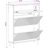  Ormar za cipele HAARLEM 78 x 24 x 103 cm Konstruirano drvo | shoptok.hr