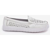 VINCEZA Leather Women's Moccasins With Openwork Pattern | Shoptok.si