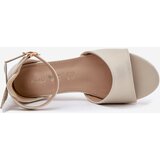 EVENTO Shiny girls sandals on low heel gold Ainare | Shoptok.si