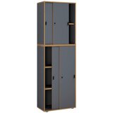 MID.YOU Arhivska Omara Salia B60, Antracit, Barva Hrasta | Shoptok.si
