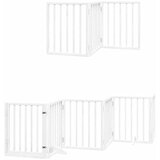  Vrata za pse s vratašcima 9 panela sklopiva 450 cm drvo topole Bijela 50 x 60 x 2 cm | Shoptok.si