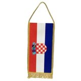 FOTEX Zastava Republike Hrvatske 24x12 cm, stolna, s resicama, svila | shoptok.hr