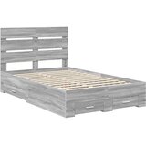  Krevetna konstrukcija s ladicama Siva Sonoma 135 x 190 cm | shoptok.hr