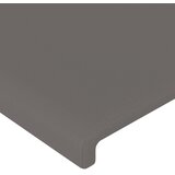  LED uzglavlje sivo 203x16x118/128 cm od umjetne kože | shoptok.hr