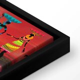  Slika - African Women Dancing 150x50 U crnom drvenom okviru | shoptok.hr