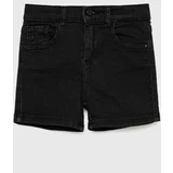 Guess Dječje traper kratke hlače boja: crna, glatki materijal