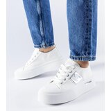 Gemre White-silver platform sneakers Lawton | Shoptok.si