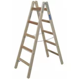 Krause-werk prostostoječa lesena lestev 2x5 stopnic 170255