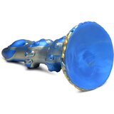 XR Brands Creature Cocks Kraken - spiralni dildo z roko hobotnice - 21 cm (zlato-modra) | Shoptok.si