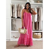 Beloved Moraira maxi bombažna obleka roza | Shoptok.si
